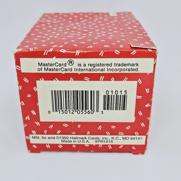 Hallmark - Vintage MasterCard Glass Ornament 1992 - Picture 12 of 13